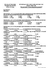 Đề phân ban lần 4 môn Tiếng Anh Khối 12 - Năm học 2020-2021 - Trường THPT Chuyên Thái Bình (Có đáp án)